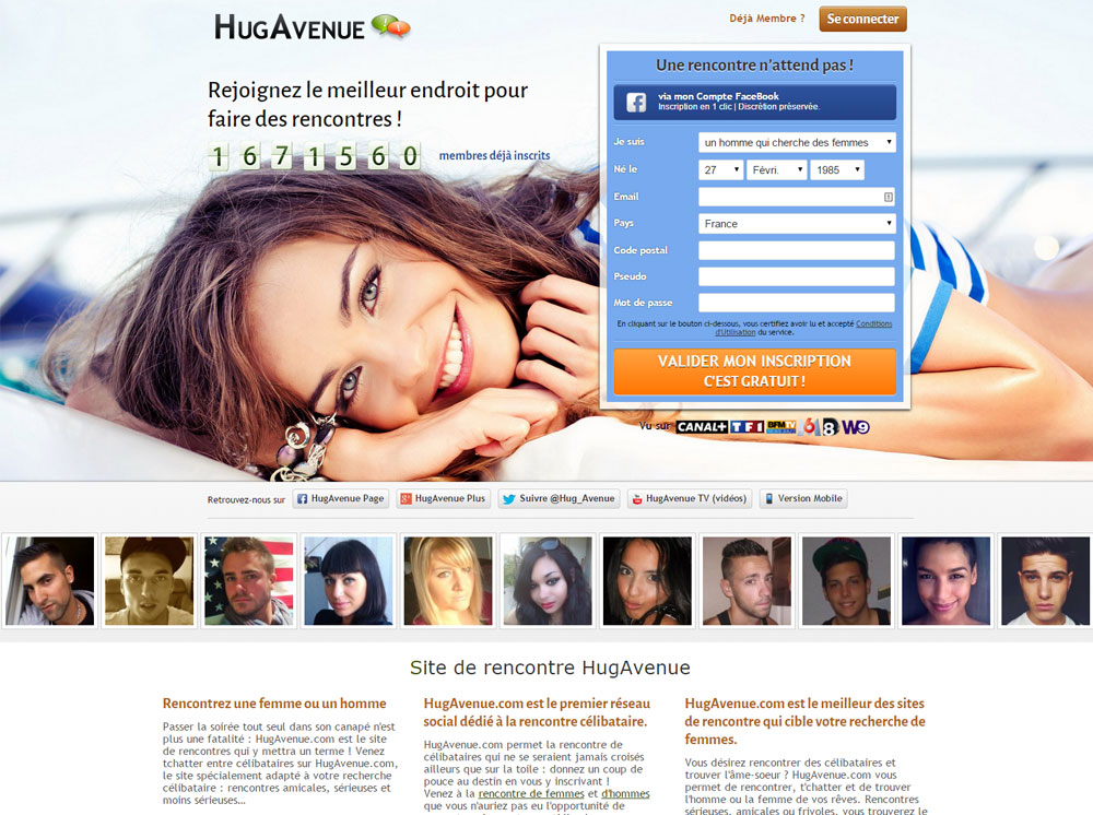 page inscription hugavenue rencontre