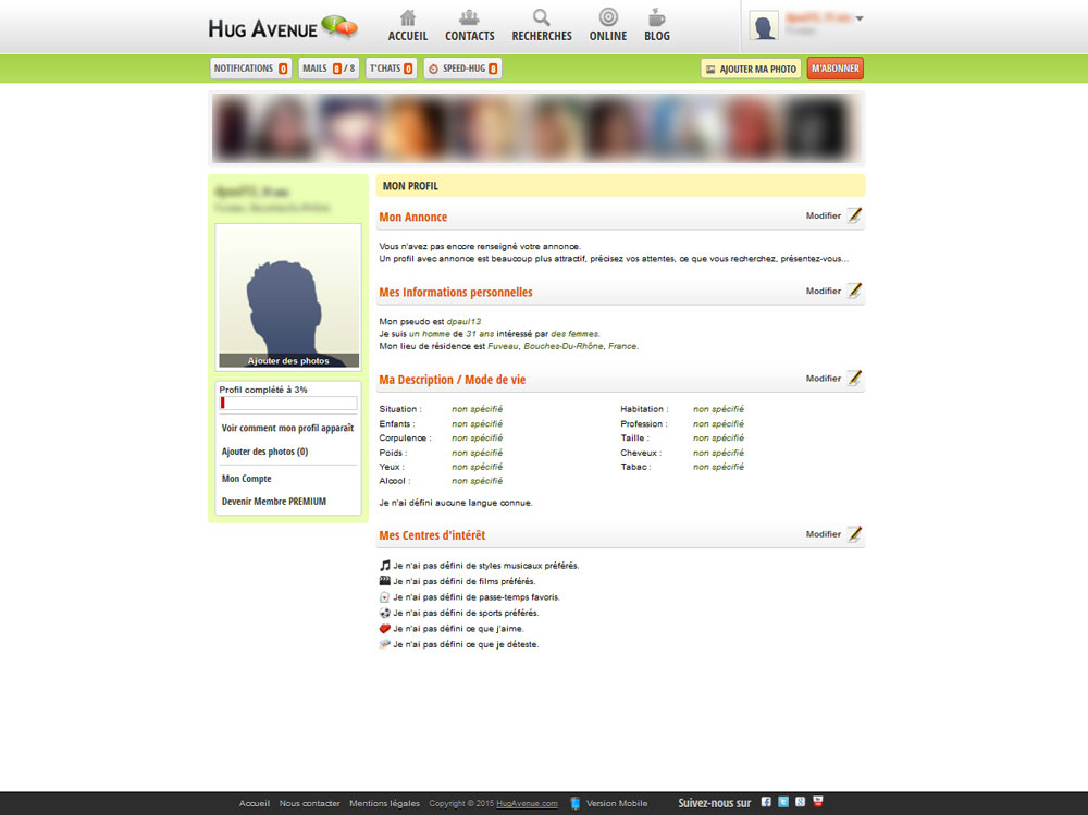 page profil hugavenue site rencontre